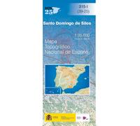 Carte topographique de l'Espagne n° 0315.1 - Santo Domingo de Silos | CNIG - 1/25 000