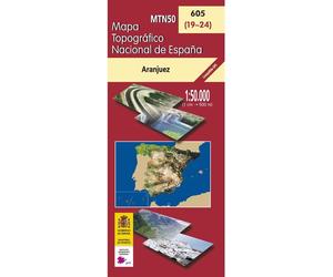 Carte topographique de l'Espagne n° 0605 - Aranjuez | CNIG - 1/50 000