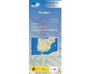 Carte topographique de l'Espagne n° 0644.3/0643.4 - Son Marc (Majorque) | CNIG - 1/25 000