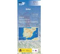 Carte topographique de l'Espagne n° 0670.2 - Sóller (Majorque) | CNIG - 1/25 000