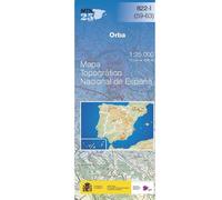 Carte topographique de l'Espagne n° 0822.1 - Orba | CNIG - 1/25 000