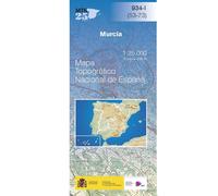 Carte topographique de l'Espagne n° 0934.1 - Murcia | CNIG - 1/25 000