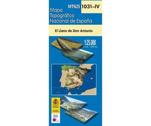 Carte topographique de l'Espagne n° 1031.4 - El Llano de Don Antonio | CNIG - 1/25 000