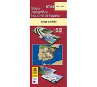 Carte topographique de l'Espagne n° 1110/1111 - Ceuta y Melilla | CNIG - 1/50 000