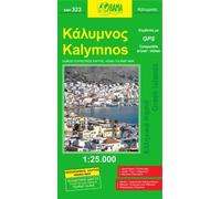 Carte topographique de l'île de Kalymnos - n° 323 | Orama