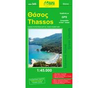 Carte topographique de l'île de Thasos - n° 345 | Orama