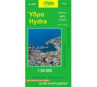 Carte topographique de l'île d'Hydra - n° 343 | Orama