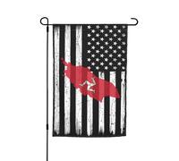 Carte Topographique Des États-Unis Et De L'Île De Man Drapeaux Décoratif Drapeaux De Jardin Suspendre Drapeau De Cour Pour Toutes Les Saisons Événement Dortoirs 30X45cm