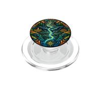 Carte topographique du fleuve Mississippi PopSockets PopGrip pour MagSafe