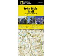 Carte topographique du John Muir Trail (Californie) | National Geographic