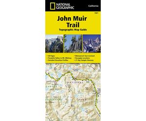 Carte topographique du John Muir Trail (Californie) | National Geographic
