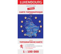 Carte topographique et touristique - Grand Duché de Luxembourg