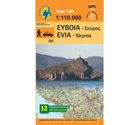 Carte topographique - Eubée - Skyros | Anavasi