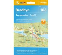 Carte topographique n° 103 - Bredbyn (Suède) | Norstedts - Sverigeserien