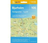 Carte topographique n° 105 - Bjurholm (Suède) | Norstedts - Sverigeserien
