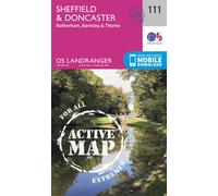 Carte topographique n° 111 - Sheffield, Doncaster, Rotherham, Barnsley, Thorne (Grande Bretagne) | Ordnance Survey - Landranger - Plastifiée