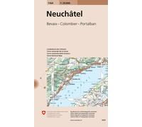 Carte topographique n° 1164 - Neuchâtel (Suisse) | Swisstopo - 1/25 000