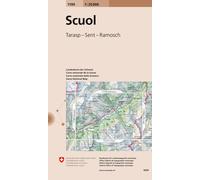 Carte topographique n° 1199 - Scuol (Suisse) | Swisstopo - 1/25 000