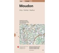 Carte topographique n° 1224 - Moudon (Suisse) | Swisstopo - 1/25 000