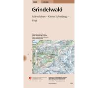 Carte topographique n° 1229 - Grindelwald (Suisse) | Swisstopo - 1/25 000
