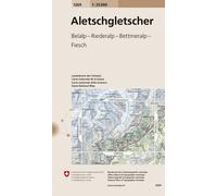 Carte topographique n° 1269 - Aletschgletscher (Suisse) | Swisstopo - 1/25 000