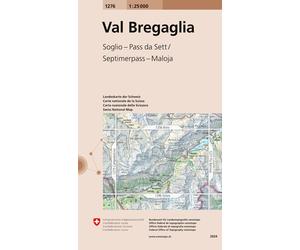 Carte topographique n° 1276 - Val Bregaglia (Suisse) | Swisstopo - 1/25 000