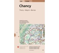 Carte topographique n° 1300 - Chancy (Suisse) | Swisstopo - 1/25 000