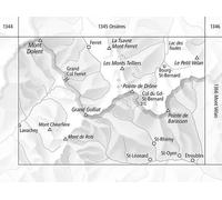 Carte topographique n° 1365 - Grand-Saint-Bernard (Suisse) | Swisstopo - 1/25 00
