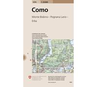 Carte topographique n° 1374 - Como | Swisstopo - 1/25 000