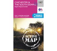 Carte topographique n° 197 - Chichester, The South Downs (Grande Bretagne) | Ordnance Survey - Landranger - Plastifiée