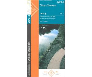 Carte topographique n° 26/3-4 - Dilsen-Stokkem (Belgique) | NGI topo 25