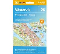 Carte topographique n° 26 - Västervik (Suède) | Norstedts - Sverigeserien
