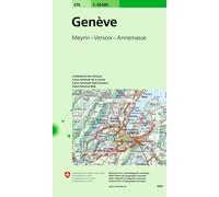 Carte topographique n° 270 - Genève (Suisse) | Swisstopo - 1/50 000