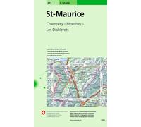 Carte topographique n° 272 - St-Maurice (Suisse) | Swisstopo - 1/50 000
