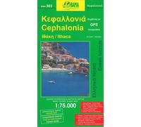 Carte topographique n° 303 - Céphalonie & Ithaque | Orama