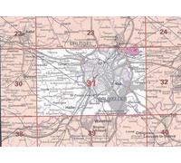 Carte topographique n° 31 - Bruxelles (Belgique) | NGI - 1/50 000