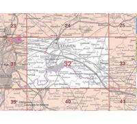 Carte topographique n° 32 - Louvain (Belgique) | NGI - 1/50 000