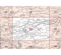 Carte topographique n° 38 - Ath (Belgique) | NGI - 1/50 000