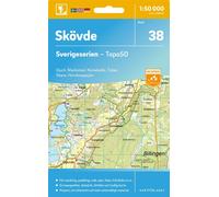 Carte topographique n° 38 - Skövde (Suède) | Norstedts - Sverigeserien
