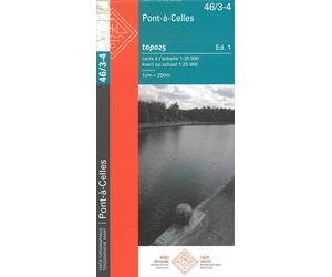 Carte topographique n° 46/3-4 - Pont-à-Celles (Belgique) | NGI topo 25