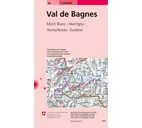 Carte topographique n° 46 - Val de Bagnes (Suisse) | Swisstopo - 1/100 000