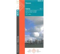 Carte topographique n° 48/5-6. - Gesves (Belgique) | NGI topo 25