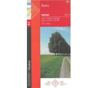 Carte topographique n° 51 - Quévy (Belgique) | NGI - 1/50 000