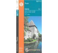 Carte topographique n° 52/1-2 - Thuin (Belgique) | NGI topo 25