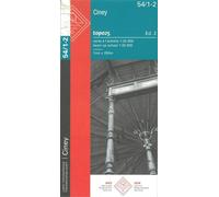 Carte topographique n° 54/1-2 - Ciney (Belgique) | NGI topo 25