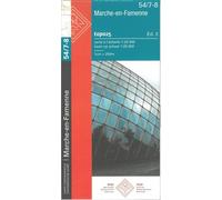 Carte topographique n° 54/7-8 - Marche-en-Famenne (Belgique) | NGI topo 25