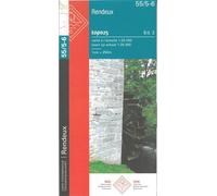 Carte topographique n° 55/5-6 - Rendeux (Belgique) | NGI topo 25