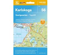 Carte topographique n° 56 - Karlskoga (Suède) | Norstedts - Sverigeserien