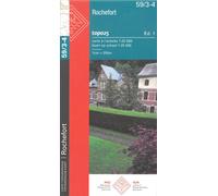 Carte topographique n° 59/3-4 - Rochefort (Belgique) | NGI topo 25