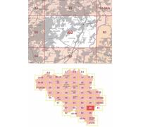Carte topographique n° 60 - La Roche-en-Ardenne (Belgique) | NGI - 1/50 000